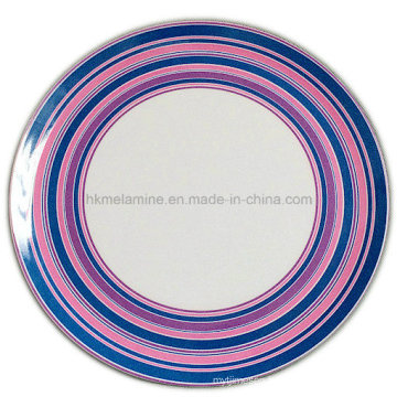 Round Melamine Dinner Plate with Logo (PT7248)